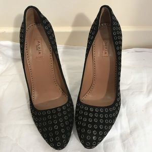 Alaïa  Paris SUEDE Black 6" Heels, 6.5, Excellent Condition
